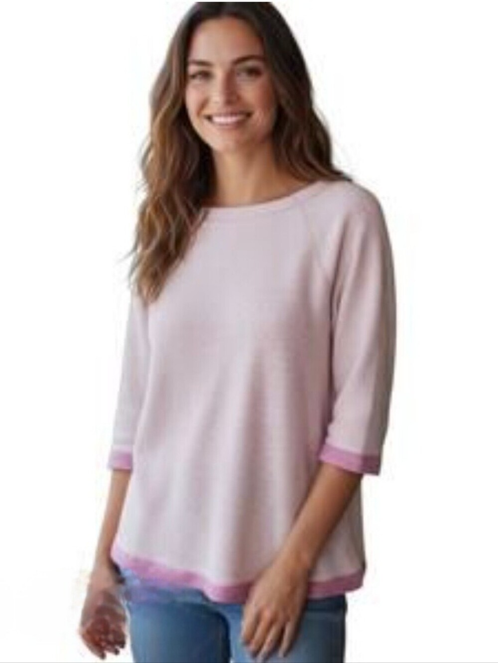 Soft Surroundings Tide Pool Tunic Crocus Heather Small New Casual Grandma